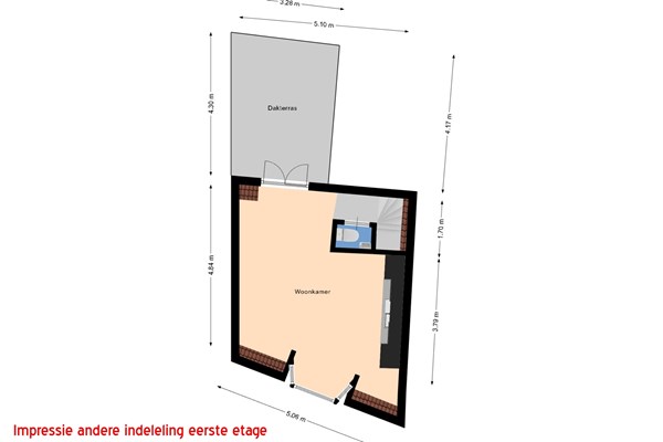 Floorplan - Nieuw Heiligland 2, 2011 EM Haarlem